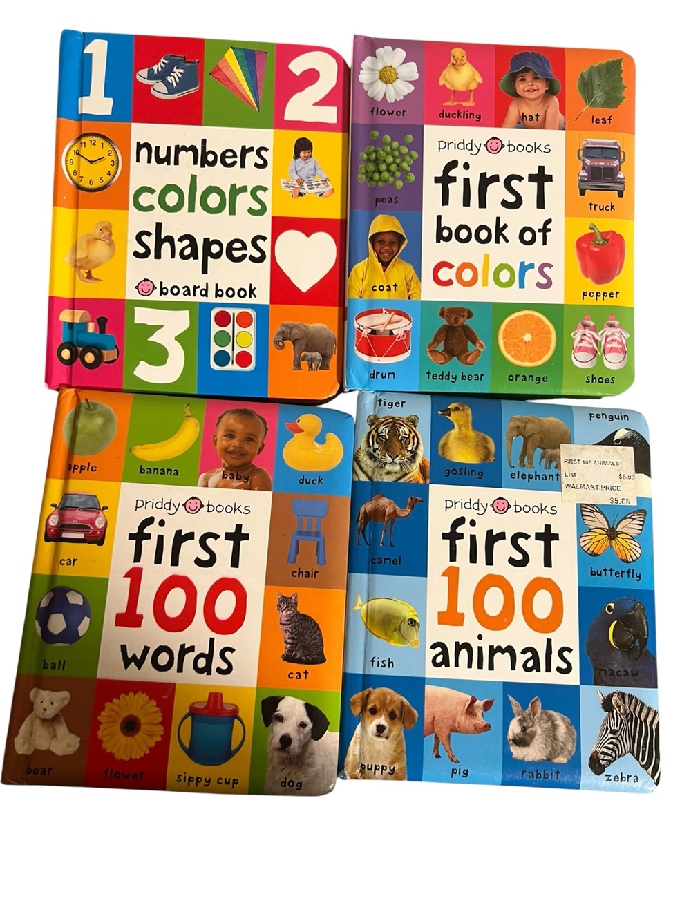Priddy Books "First 100" board books- Lot of 4